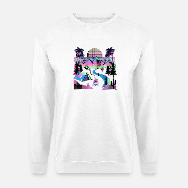 Retro Wave Camper - Unisex Sweatshirt - white