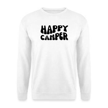 Campeur heureux - Sweat-shirt Unisexe - blanc - Devant