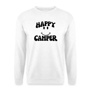 Campeur heureux - Sweat-shirt Unisexe - blanc - Devant