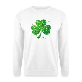 Fête de la Saint-Patrick Trèfle Lucky - Sweat-shirt Unisexe - blanc - Devant