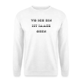 Wie ein Kompass: Ich bin immer oben - Unisex Pullover - Weiß - Vorne