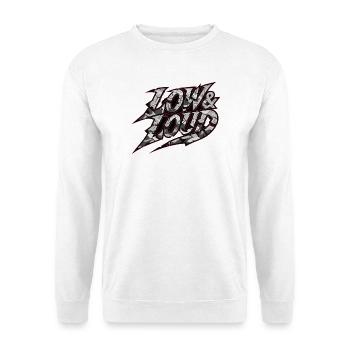 Low and Loud Motif for Car Tuning Scene Camo - Unisex Sweatshirt - white - Front