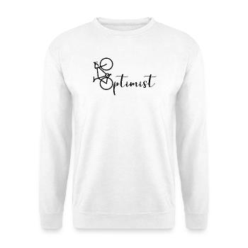 Optimist Cycling Cyclists Bicycle - Unisex Sweatshirt - white - Front