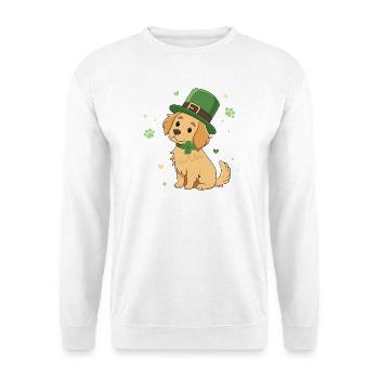 Lucky Irish Puppy - Unisex Sweatshirt - white - Front