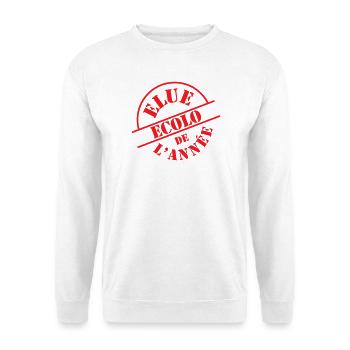 Tampon Officiel Elue Ecolo Rouge - Sweat-shirt Unisexe - blanc - Devant