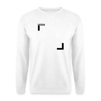 Meins HALB - Unisex Pullover - Weiß - Vorne