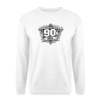 Fabriqué dans les années 90 : logo rétro - Sweat-shirt Unisexe - blanc - Devant