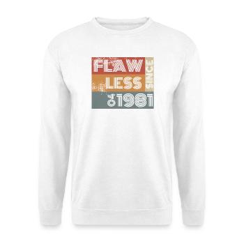 45e anniversaire Parfait depuis 04/1981 - Sweat-shirt Unisexe - blanc - Devant