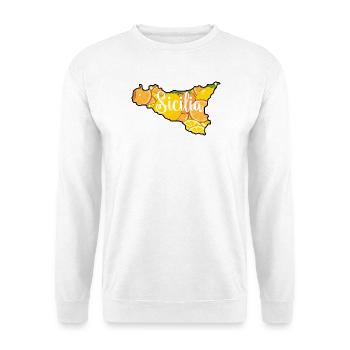 Sizilien Zitrus Motiv - Unisex Pullover - Weiß - Vorne