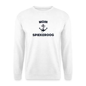 Moin Spiekeroog – Conception d’ancres maritimes - Sweat-shirt Unisexe - blanc - Devant