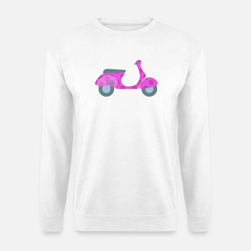 Roller Dots Punkte Frühling Italien Lebensfreude - Unisex Pullover - Weiß