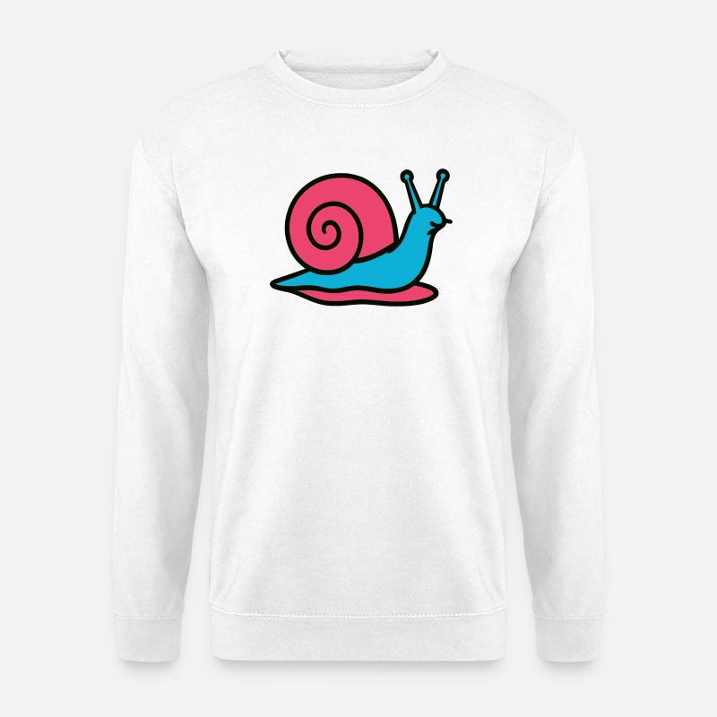 Snail Pop Art Gastropoden-Gemüsegarten - Unisex Pullover - Weiß