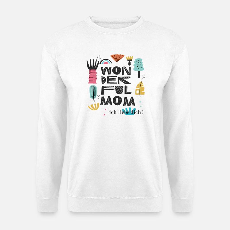 Wunderbare Mama  - Unisex Pullover - Weiß