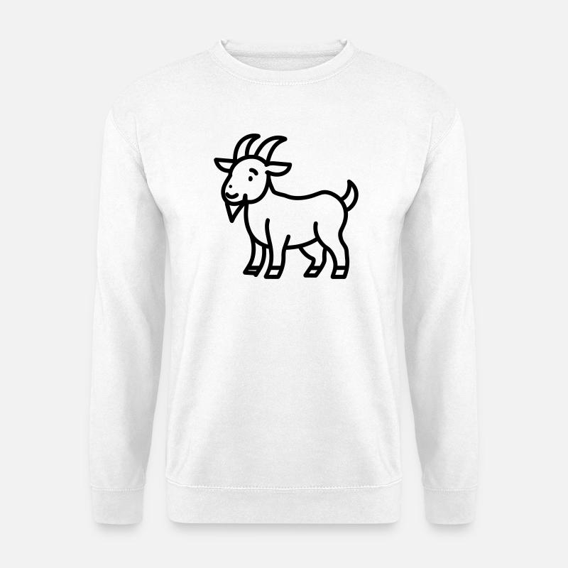 Ziege - Unisex Pullover - Weiß