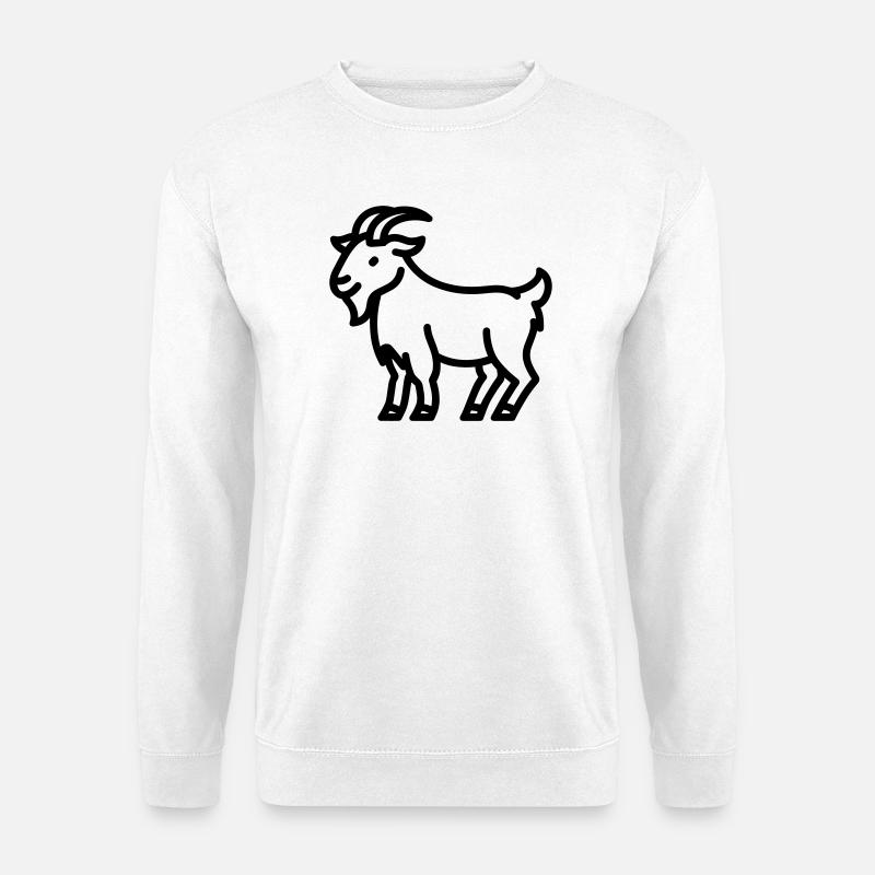 Ziege - Unisex Pullover - Weiß
