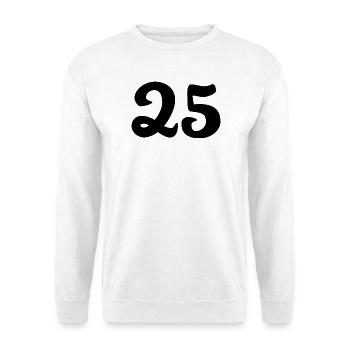 25. 25 YEARS. 25th ANNIVERSARY. 25 YEARS ANNIVERSARY. - Unisex Sweatshirt - white - Front