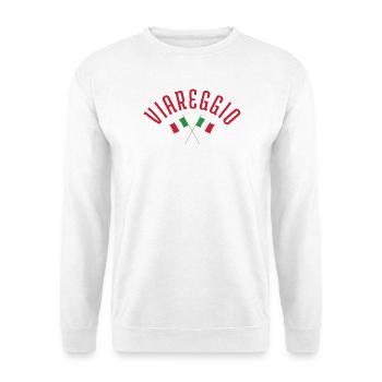 Viareggio Crossed Italian Flags  - Unisex Sweatshirt - white - Front