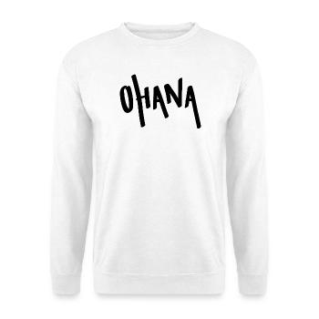 Chemise Ohana Lettering – Minimal Hawaii Family - Sweat-shirt Unisexe - blanc - Devant