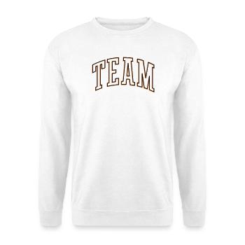 Team Outline - Unisex Sweatshirt - white - Front