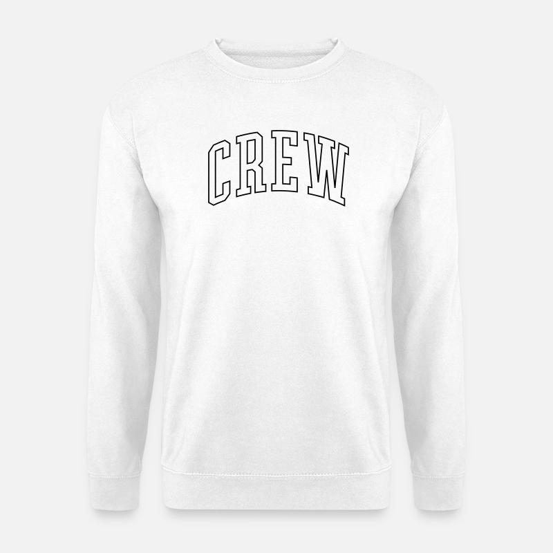 Crew Outline - Unisex Pullover - Weiß