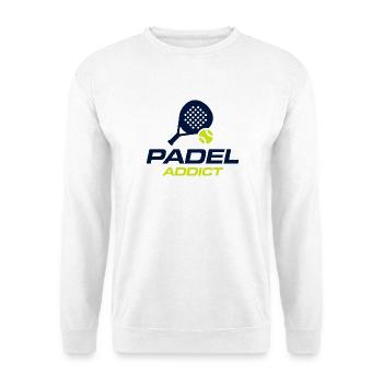 Padel Addict Funny Padel Lover Shirt - Unisex Sweatshirt - white - Front