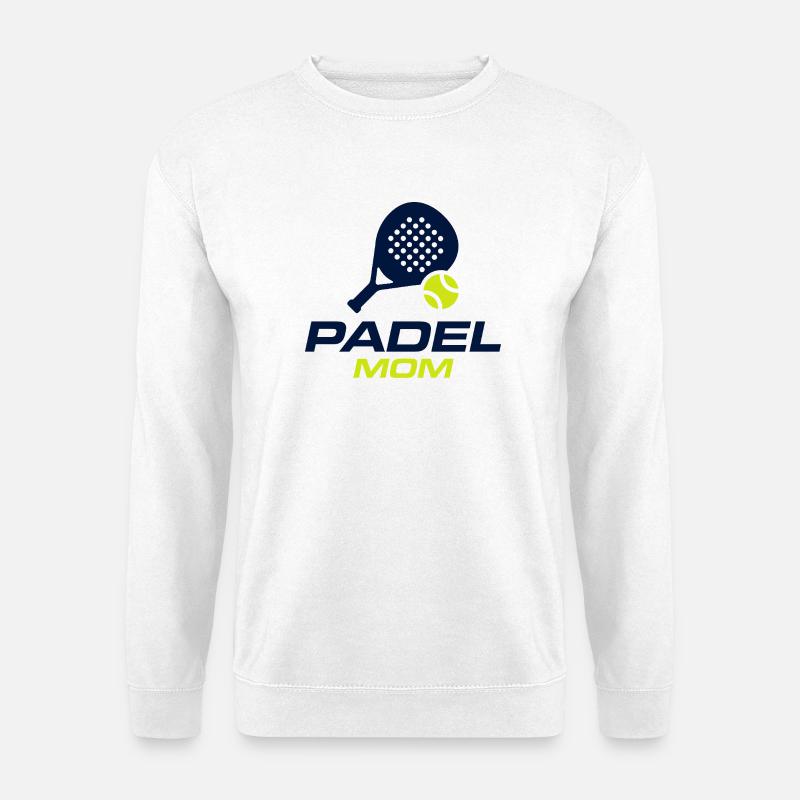 Padel Mom lustiges Hemdgeschenk für Padel-Liebhaber - Unisex Pullover - Weiß