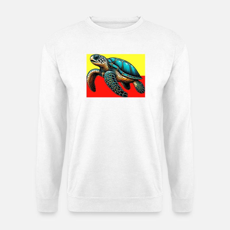 Schildkröte - Unisex Pullover - Weiß