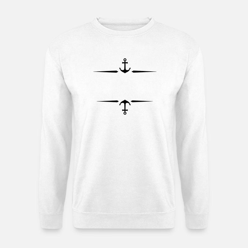 Anker symbol - Unisex Pullover - Weiß