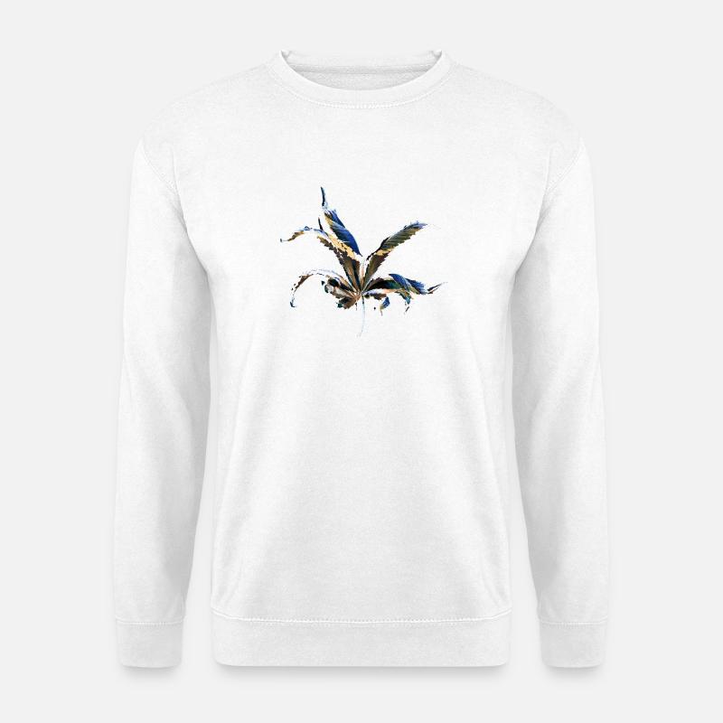 Blattschichten - Unisex Pullover - Weiß