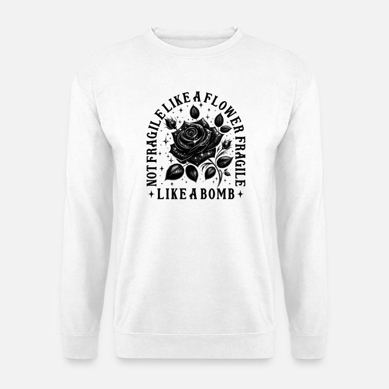 Feministisches Statement Design - Unisex Pullover - Weiß
