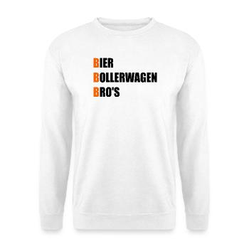 Chardie à bière pour la Journée des hommes - Sweat-shirt Unisexe - blanc - Devant