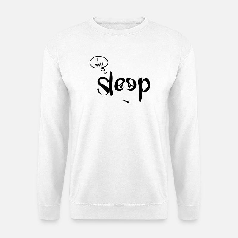 schläfrig - Unisex Pullover - Weiß