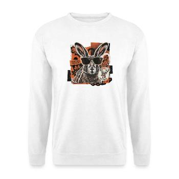 Cool Vintage Hunter Hare - Unisex Sweatshirt - white - Front