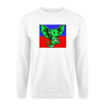 Drache - Unisex Pullover - Weiß - Vorne