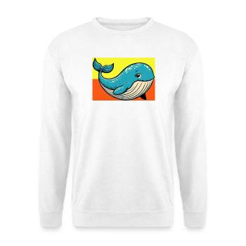 whale - Unisex Sweatshirt - white - Front