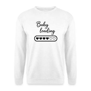 Baby Loading - Unisex Pullover - Weiß - Vorne