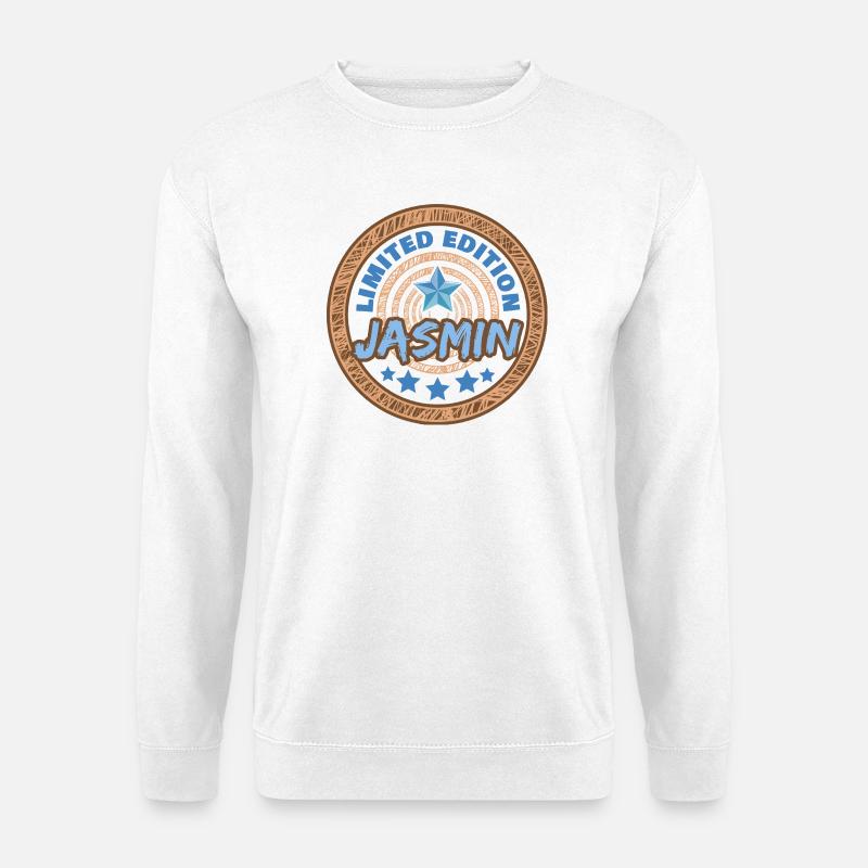 Spruch Jasmin - Unisex Pullover - Weiß