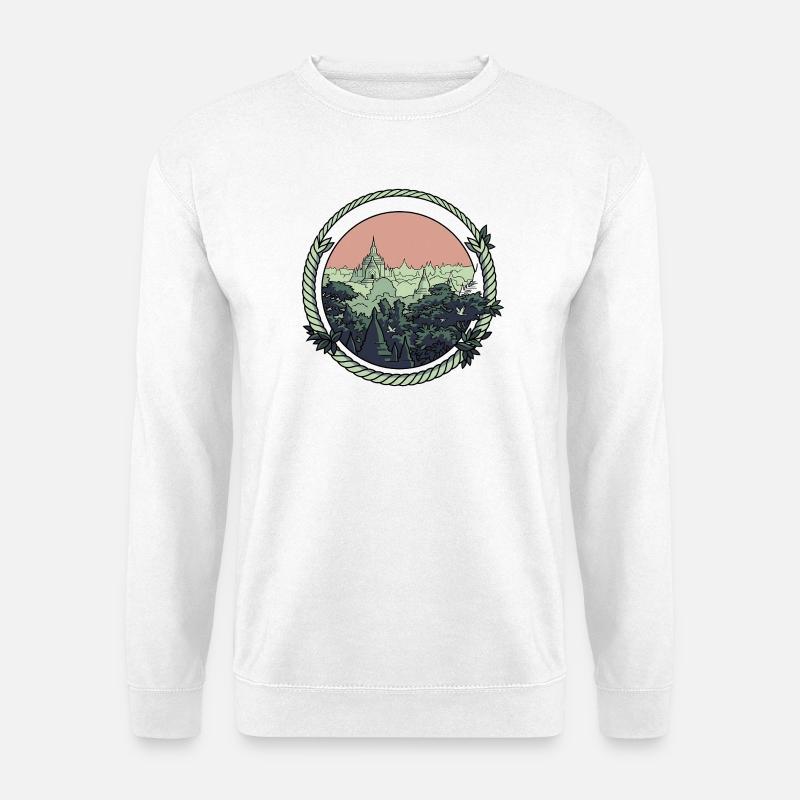 Pagoda Comic Style - Unisex Sweatshirt - white