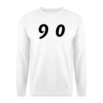 90. 90 YEARS. 90th ANNIVERSARY. 90 YEARS ANNIVERSARY. - Unisex Sweatshirt - white - Front