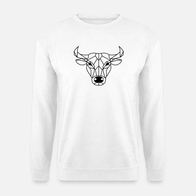 Polygone de bœuf - Sweat-shirt Unisexe - blanc