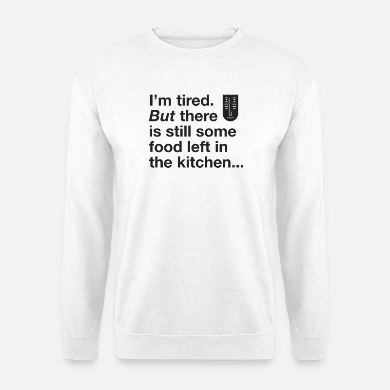 Nächtlicher Snack-Humor - Unisex Pullover - Weiß