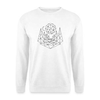 Landscape Polygon - Unisex Sweatshirt - white - Front