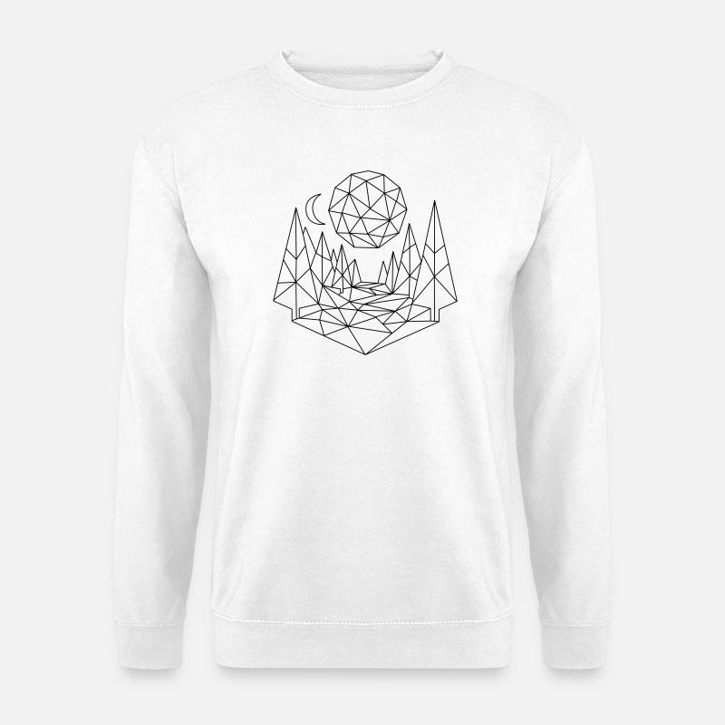 Landscape Polygon - Unisex Sweatshirt - white