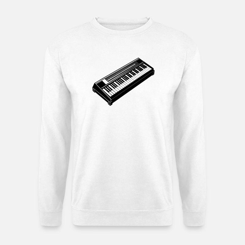 Elektronische Tastatur - Unisex Pullover - Weiß