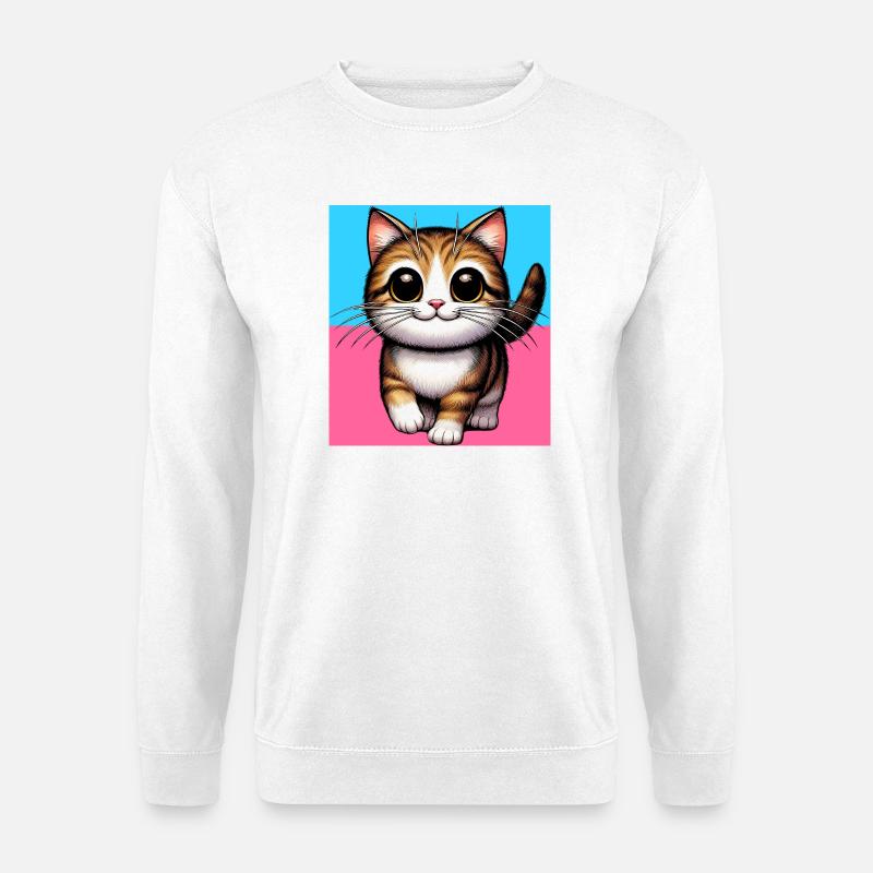 Katze - Unisex Pullover - Weiß