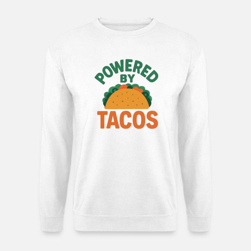 Powered by Tacos - Unisex Sweatshirt - white