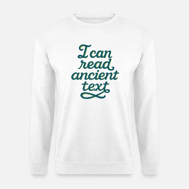 Antikes Script Tee - Unisex Pullover - Weiß