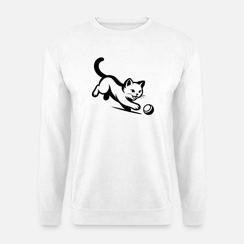 Katze - Unisex Pullover - Weiß