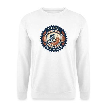 Fuel for Miles Cycling Coffee - Unisex Pullover - Weiß - Vorne