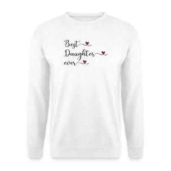 Tochter - beste Tochter der Welt - Unisex Pullover - Weiß - Vorne